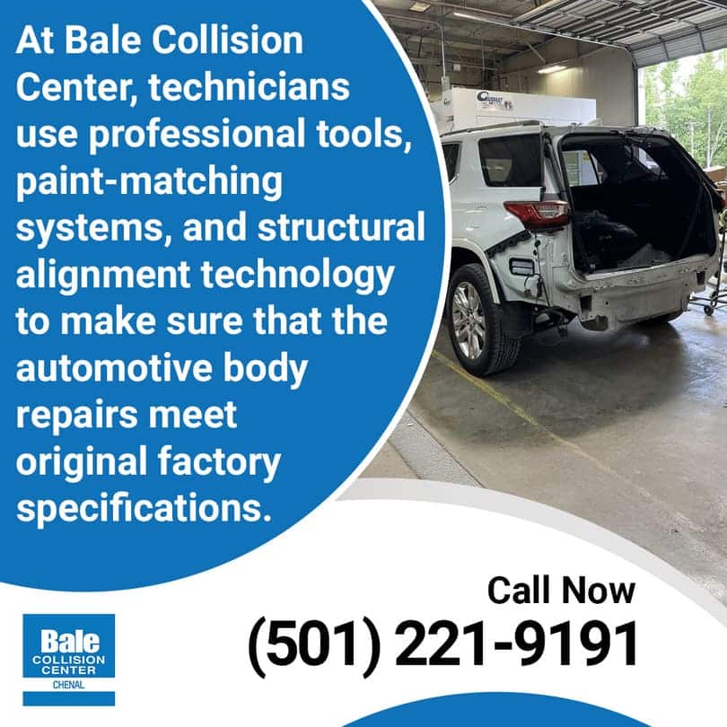 Automotive body repairs that meet original factory specifications