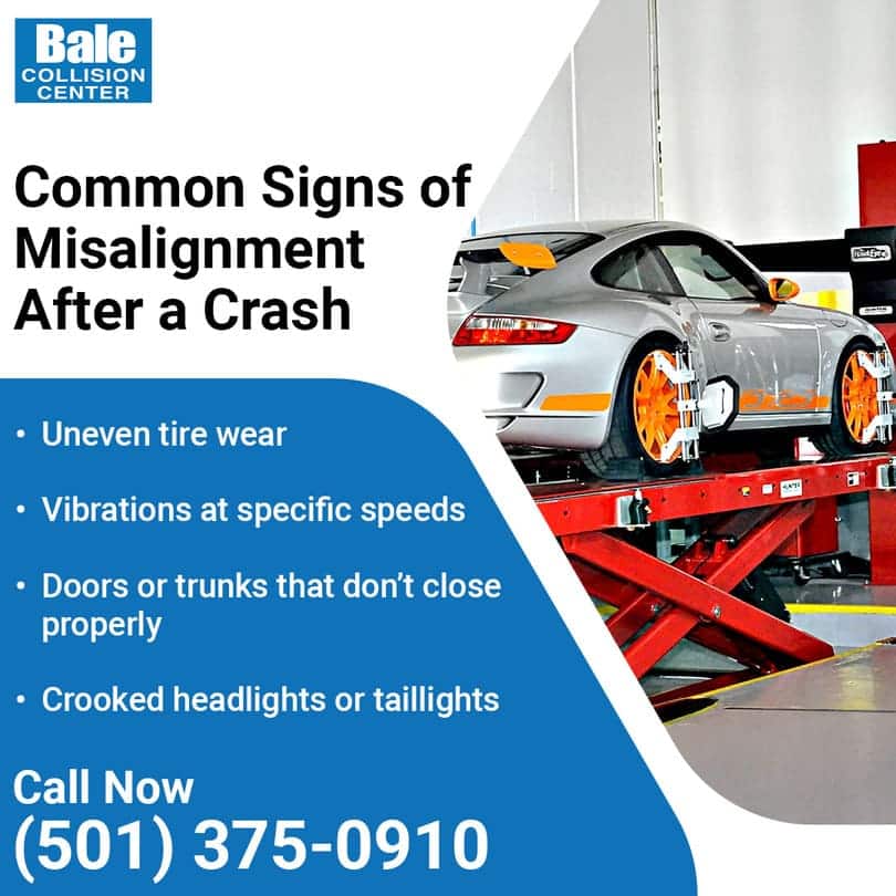 Common signs of misalignment after a crash