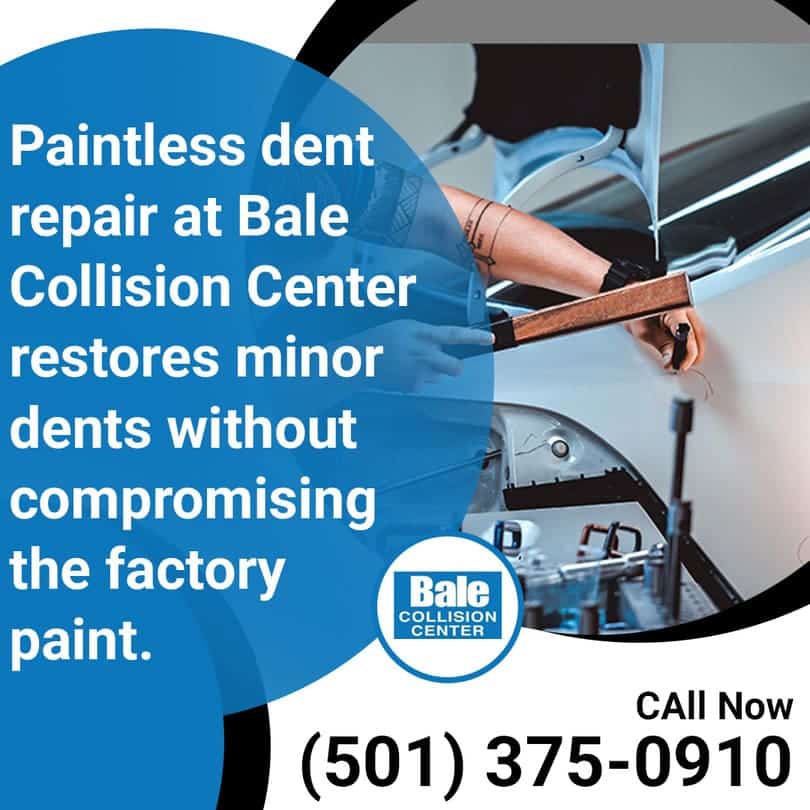 Paintless dent repair restores minor dents without compromising the factory paint