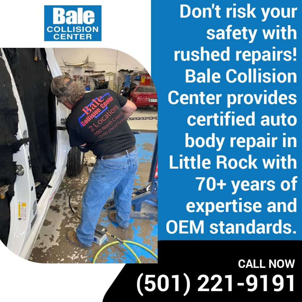 Certified auto body repair in Little Rock
