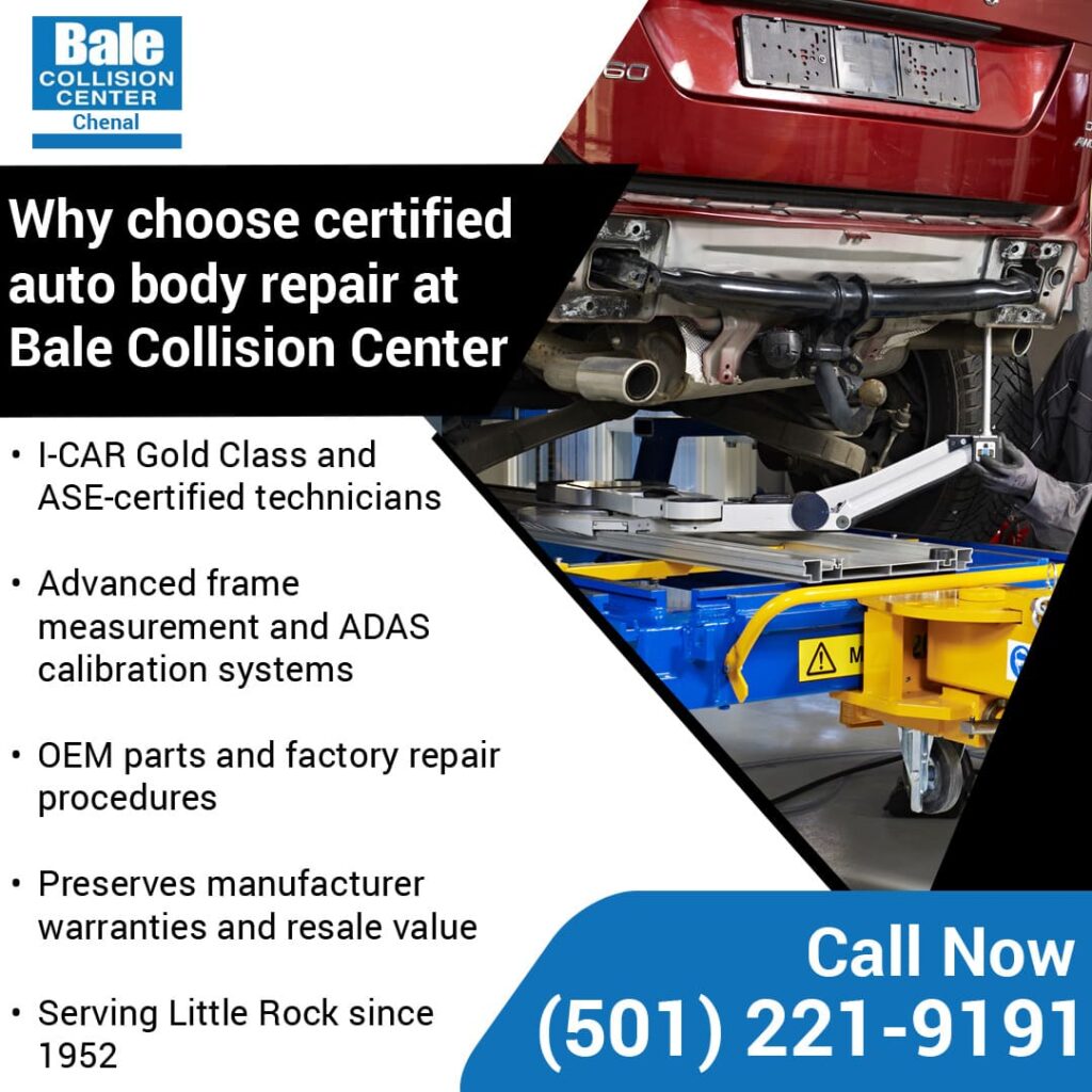 Certified auto body repair