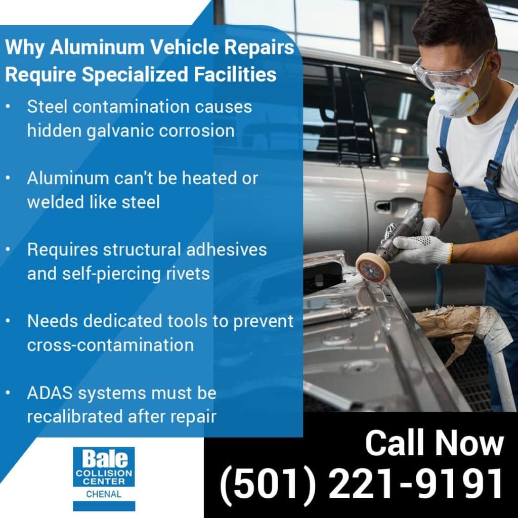 Aluminum vehicle repairs