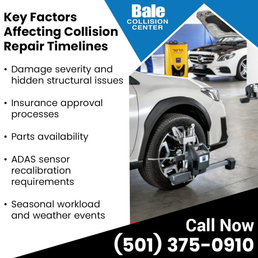 Key factors affecting collision repair timelines