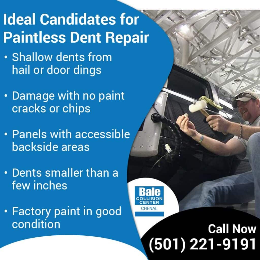 ideal candidates for paintless dent repair