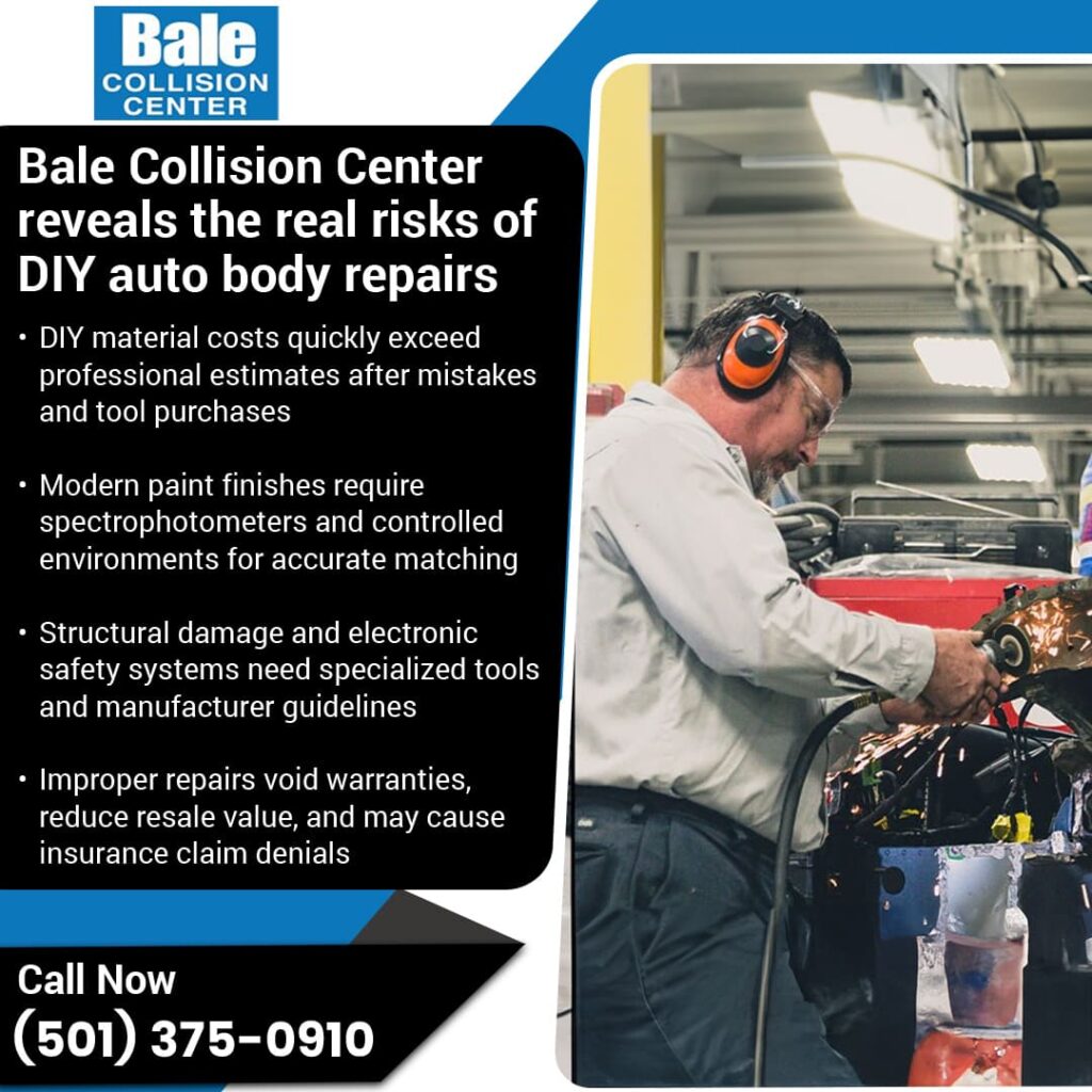 Risk of DIY auto body repairs