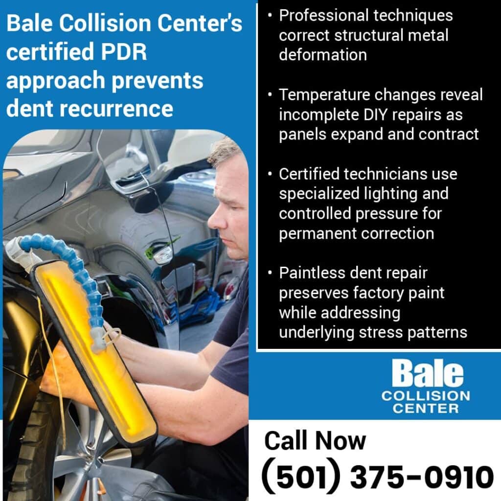 certified PDR for dent recurrence